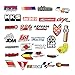 100PCS Modified Cars Stickers JDM Cool Sticker Car Skateboard Motorcycle Bicycle Laptop Computer Bedroom Wardrobe Mobile Phone Luggage Guitar DIY Decal (JDM)