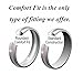 CROWNAL 6mm 8mm 10mm Tungsten Wedding Band Ring Men Women Polished Beveled Edge Matte Brushed Finish Center Silver/Rose Gold Tone Comfort Fit Size 5 to 17
