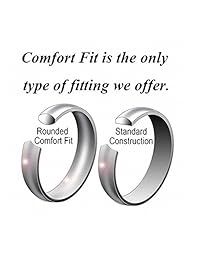 CROWNAL - Anillo de boda de carburo de tungsteno con grabado "I Love You", color negro mate, 0.157 in, 0.236 in, 0.315 in, 0.394 in