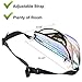 Fanny Pack for Women Holographic Fanny Pack Iridescent Cute Waist Belt Bum Bag Fashion for Rave Festival Events Games
