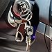 JessicaAlba® Leather Valet Key Chain with Detachable Key Rings