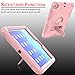iPad Mini 1/2/3 Case, iPad 2/3/4 Case, WeLoveCase Heavy Duty Defender Case Cover with Stand Function Anti-Slip Shockproof Rugged Bumper Hybrid Protective Case for iPad Rose Gold (iPad Mini 1/2/3)