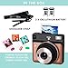 Fujifilm instax Square SQ6 Instant Film Camera (Blush Gold) + 20 Sheets Instant Square Film + Xpix Camera Strap + Fibertique Cloth (USA Warranty)