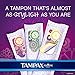 Tampax 29936 Radiant Tampons Regular Super, 84 Count (Pack of 1)