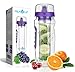 AquaFrut Large 32oz Fruit Infuser Water Bottle (Purple) primary