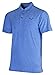Urban Fox Men's Golf Shirts for Men | Short Sleeve Performance Polo Shirts for Men | Heather Dry Fit | Moisture Wicking | Blue Large