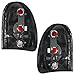 Brock Replacement Set Tail Lights with Circuit Boards Compatible with 1996-2000 Carvan Voyager Town & Country 4576245 4576244