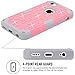 iPhone 5C Case, 3in1 Anti Slip IPhone 5C Case Hybrid with Soft Flexible Inner Silicone Skin Protective Case Cover for Apple iPhone 5C(Grey+Pink)