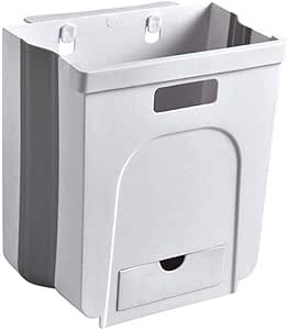 DFGHJK Cubo De Basura Colgante Plegable Montado En La Pared Cubo De