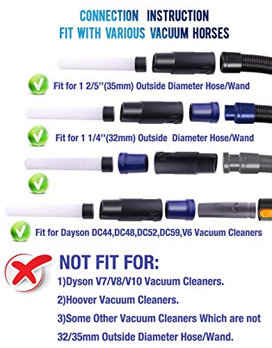 Universal Vacuum AttachmentsBrush Cleaner Dirt Remover Vacuum Cleaning Tool Attachment Handy Flexible for Home, Air Vents, Corner,Pets, Drawer, Car.
