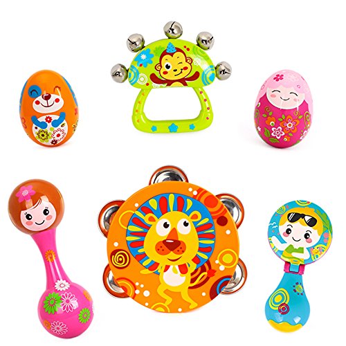 image for VATOS Early Educational Musical Instrument set of 6 ABS Adorable Anima