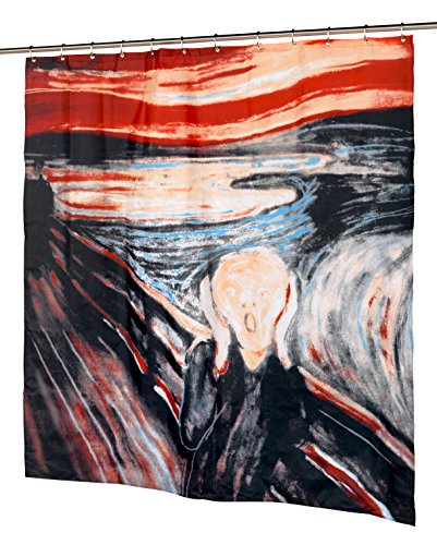 Carnation Home Fashions "The Scream" Fabric Shower Curtain