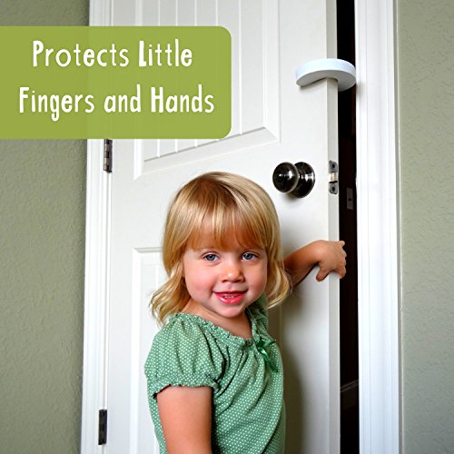 Wittle Finger Pinch Guard - 4pk. Baby Proofing Doors Made Easy with Soft Yet Durable Foam Door Stopper. Prevents Finger Pinch Injuries, Slamming Doors, and Child or Pet from Getting Locked in Room!