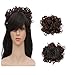 SLLIE Messy Curly Hair Bun Extensions Updo Hairpiece Chignons Easy Stretch Hair Combs Clip in Ponytail Extensions