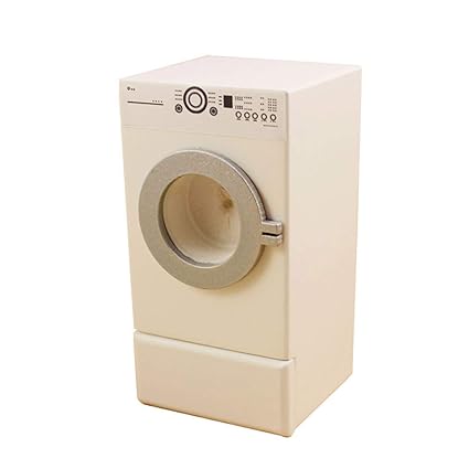 RONSHIN Mini Simulate Drum Washing Machine Modeling Toy for 1:12 Doll Decoration