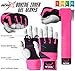 WYOX Gel Boxing Hand Wraps Inner Gloves for Men & Women, 80cm Quick Wrist Straps, Padded Knuckle Protection for Muay Thai Kickboxing, Hand Wraps for Boxing & Martial Arts (Pink & Grey, XS)