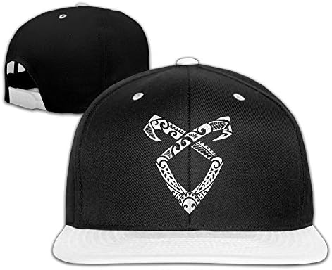 Shadowhunter Rune Flat Snapback Classic Hip Hop Hat White