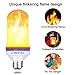 TOMTOO LED Flame Effect Fire Light Bulbs with Upside Down Effect E26 Base LED Bulb Simulated Decorative Light for Christmas Decorations/Hotel/Bars/Home (1pack)