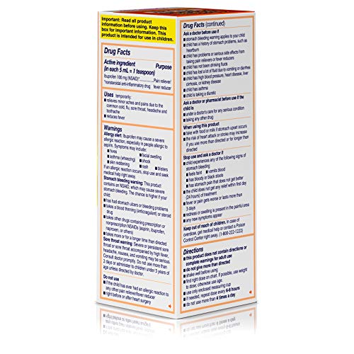 Children's Motrin Oral Suspension Dye-Free Berry, Ibuprofen, Fever Reducer, 4 Oz - Thumbnail 7