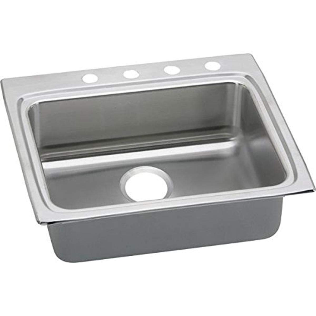 Elkay LRAD2522452 fregadero de cocina de acero inoxidable con 2