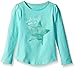 Crazy 8 Girls' Aqua Star Knit Top