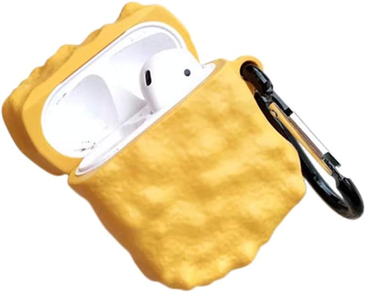 Creative Simulation Nuggets Chicken Compatible AirPods Case Cover Silicone Protective Skin for Apple Airpods Charging Case