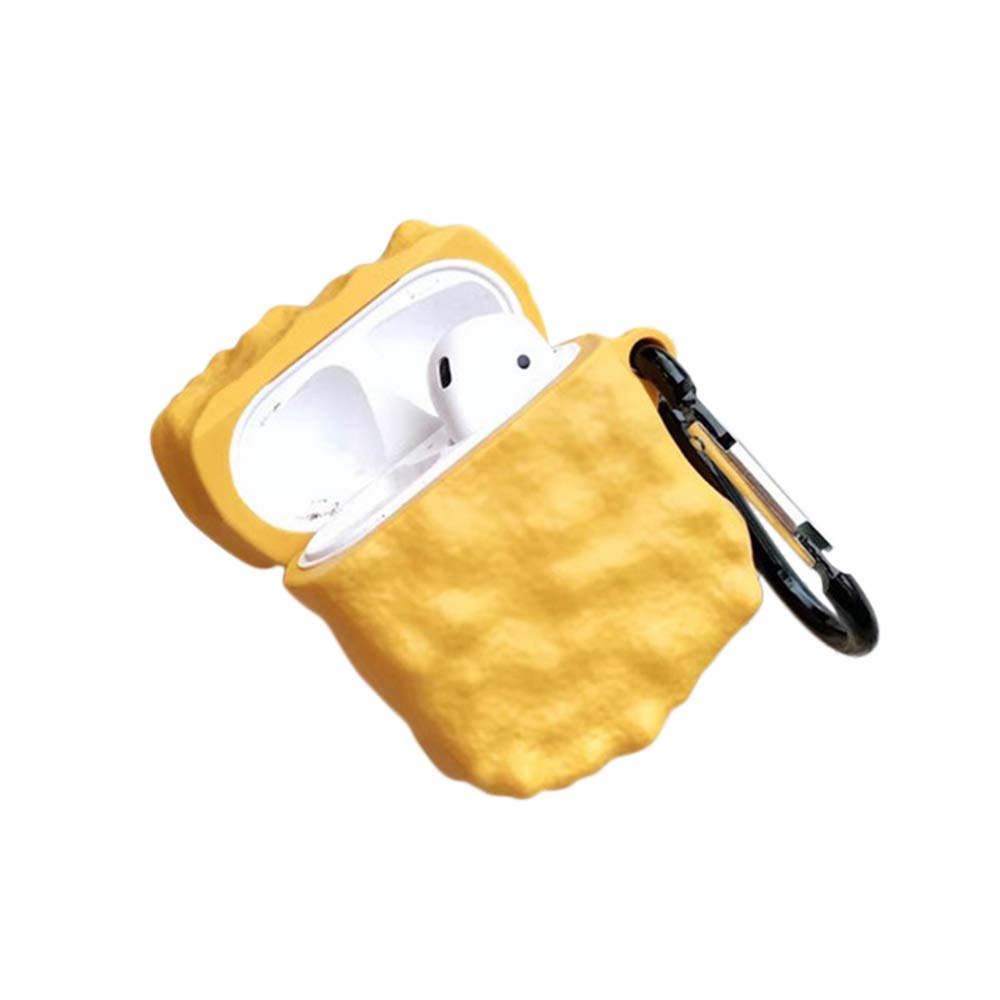 Creative Simulation Nuggets Chicken Compatible AirPods Case Cover Silicone Protective Skin for Apple Airpods Charging Case
