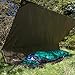 Aqua Quest Defender Tarp - 100% Waterproof Heavy Duty Nylon Bushcraft Survival Shelter - 13 x 10 ft Brown