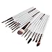 Hot Sale! Makeup Brush Set,Canserin 15 pcs Makeup Brush Set Tools Make-up Toiletry Kit Wool White Make Up Brush Set