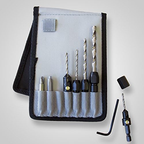 Snappy Drill Bit Accessory Set Countersink Adapter Phillips Square Bits MADE IN USA
