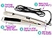 SILKY Hair One Pass Flat Iron 475°F Hair Straightener | Vibrating/Ceramic + Titanium Tourmaline Fusion Floating Plates Straighten Curly,Coarse,Damaged & Thin Hair | Dual Voltage & Auto shut offthumb 3