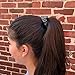 Mulberry Park Silks 100% Pure Silk Scrunchies, 3 Pack - Prevents Frizz, Reduces Breakage, Gentle On All Hair Types, Hair Accessories - Small (Black/Silver/Gunmetal)