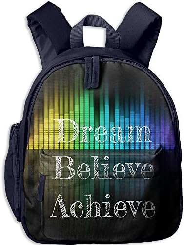 Dream Believe Achieve New Style Kid's Shoulder Backpack School Bag School Backpack Shoulder Daypack For Teens Boys Girls Students Navy