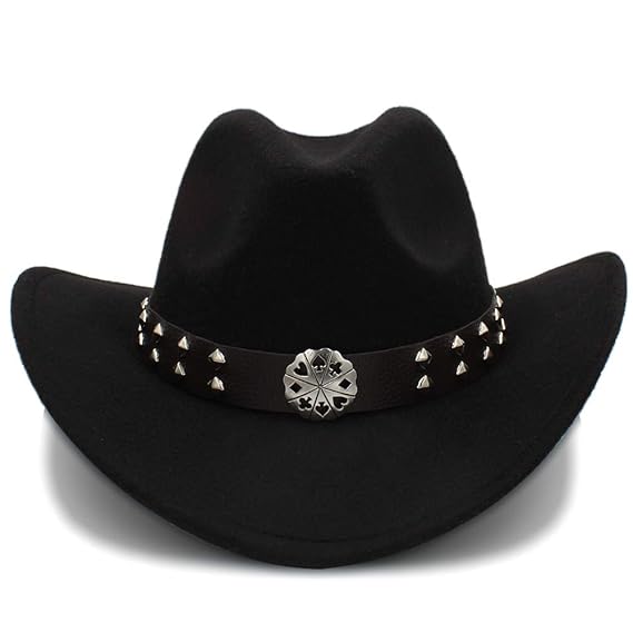 SSLA 2018 Western Cowboy Hüte Nachahmung Wolle Material Herren Damen Visier Hut Reise Leistung Punk Cowgirl Cap