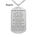 to My Grandson I Love You Dog Tag Necklace Graduation Gifts from Grandma Papa