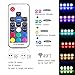 AIBOO RGB Color Changing LED Under Cabinet Lights Kit 8 Packs of Aluminum Slim Puck Lights for Xmas Decorating Kitchen Counter Shelf Furniture Ambiance Lighting