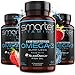 (3 Pack) Omega 3 Fish Oil, Strawberry Flavor, Burpless, Tasteless, 2000mg, Potent DHA EPA Brain Omega-3, Joint Support, Made with AlaskOmega&reg; Triple Strength Brain Support - SMARTERVITAMINS primary