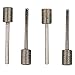 SaferCCTV Diamond Grinding Head, 10pcs Grinding Rod, Durable Heads, 3mm Shank, 8mm Cylinder Head Mounted Points Grinding Bit Diamond Coated Burr Mounted Point