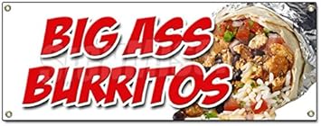 Big A Burritos Banner Sign Huge Large Extra Amazon Com