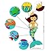 Aytai Pin The Tail on The Mermaid Party Game for Kids, Under The Sea Party Games, Mermaid Party Games with 14Pcs Tail Ornaments for Kids Birthday Decorations, Mermaid Games Supplies