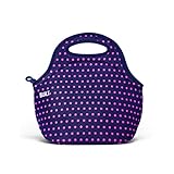BUILT NY Gourmet Getaway Neoprene Lunch Tote, Mini Dot Navy