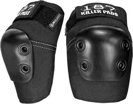 187 Killer Pads Slim Black Elbow Pads - Large