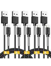 Puridea - Cable de carga para iPhone (5.9 ft, 5 unidades)