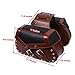 OHMOTOR 2PC Motorcycle Synthetic Leather 2-Strap Saddlebag Tool Bag Heavy-duty Waterproof Pvc