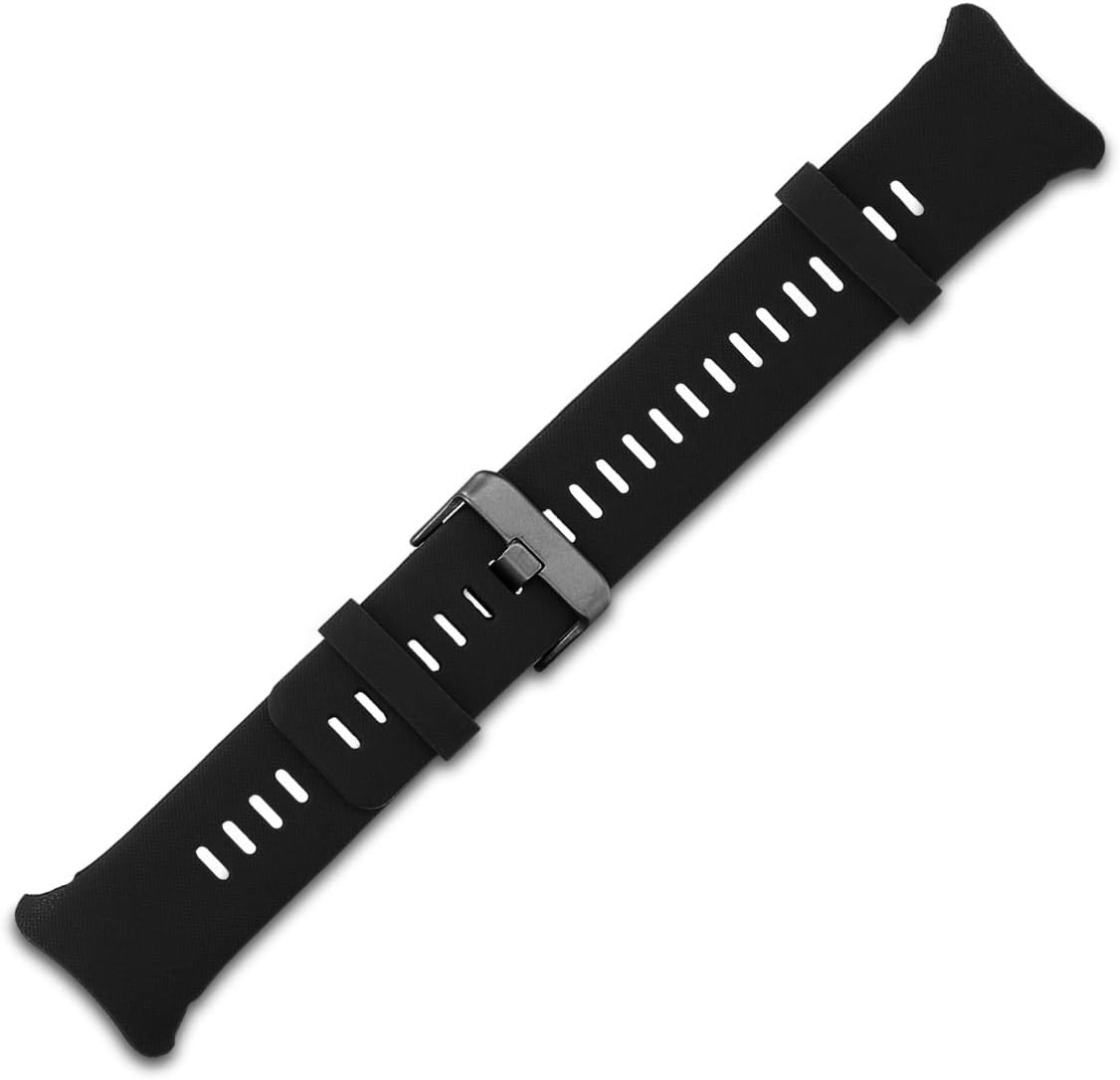 kwmobile Strap for Polar Vantage V Watch Strap - Silicone Replacement Watch Band - Black, Large - Image 4