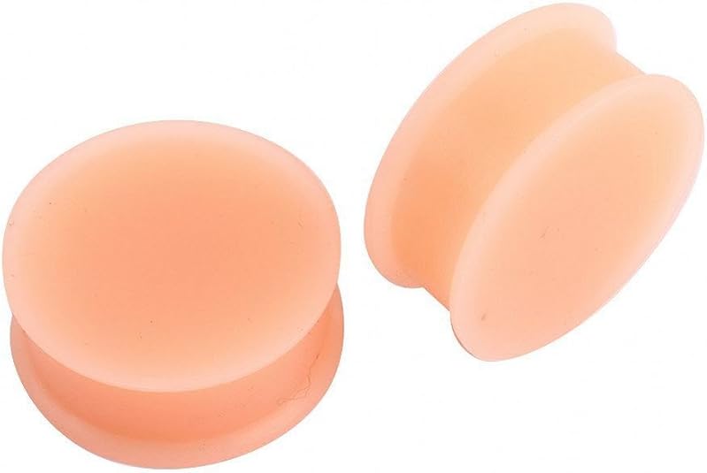 IPINKSkin Color Silicone Plugs Tunnels Gauges Ear Plug Stretcher Sold