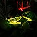 [4LED Version] 2 Sets Solar Decorative Garden Lights, Hallomall Color Changing Outdoor Stake Lights of Hummingbird, Dragonflies and Butterfly, Solar Landscape Lighting for Lawn Yard Garden Patio
