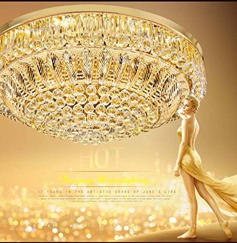 Yueyang Home Lighting Modern Luxury Living Room Villa Hotel LED 3 Brightness K9 Crystal Ceiling Light Chandelier
