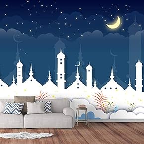 Wall Murals for Bedroom Dream Castle Large Removable Wallpaper Peel and Stick Wall Stickers - 66x96 inches