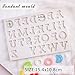 Number Chocolate Mold Silicone Letter Mold Candy Making Alphabet Fondant Molds Set of 2
